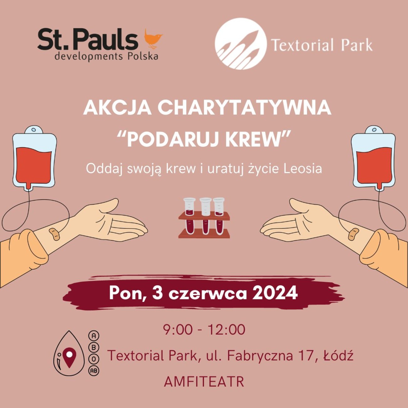 Akcja charytatywna "Podaruj krew" w Textorial Park